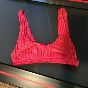 Festival Scoop Neckline Bikini Top Wild Cherry - S